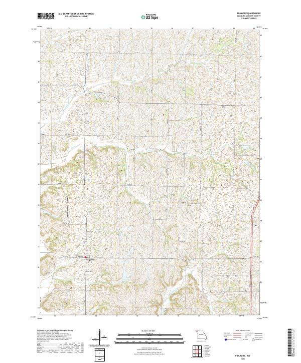 USGS Topographic Map – Fillmore
