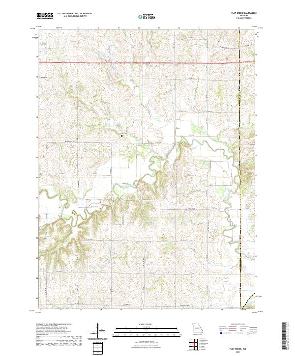 USGS Topographic Map – Flat Creek