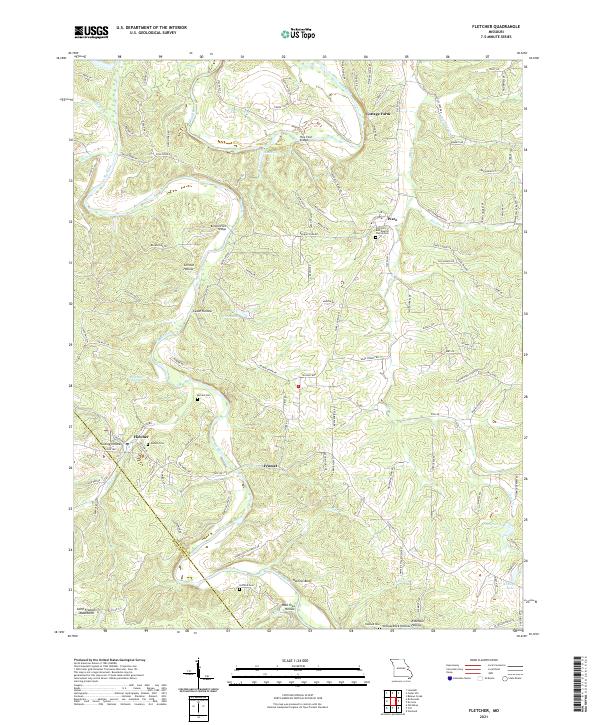 USGS Topographic Map – Fletcher