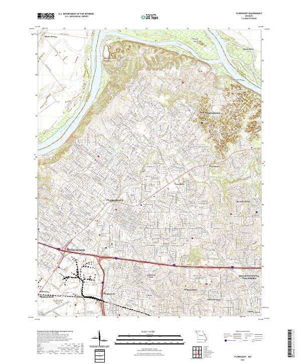 USGS Topographic Map – Florissant