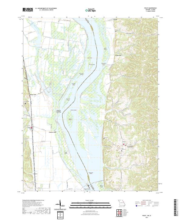 USGS Topographic Map – Foley