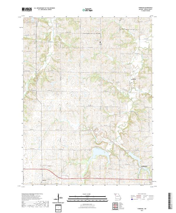 USGS Topographic Map – Fordham