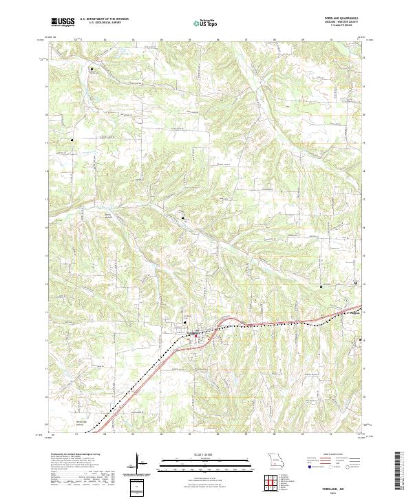 USGS Topographic Map – Fordland