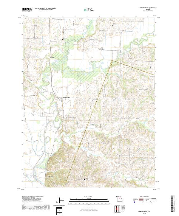 USGS Topographic Map – Forest Green