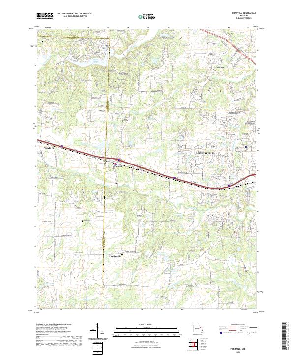 USGS Topographic Map – Foristell
