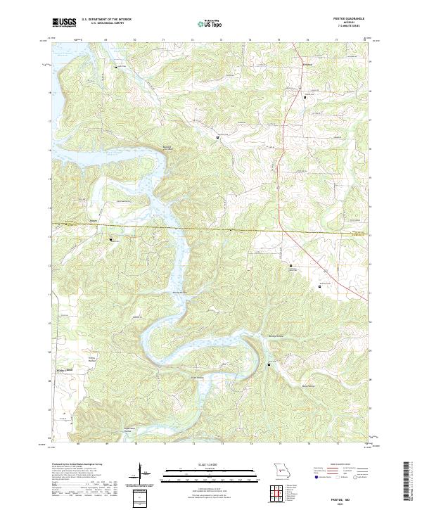 USGS Topographic Map – Fristoe