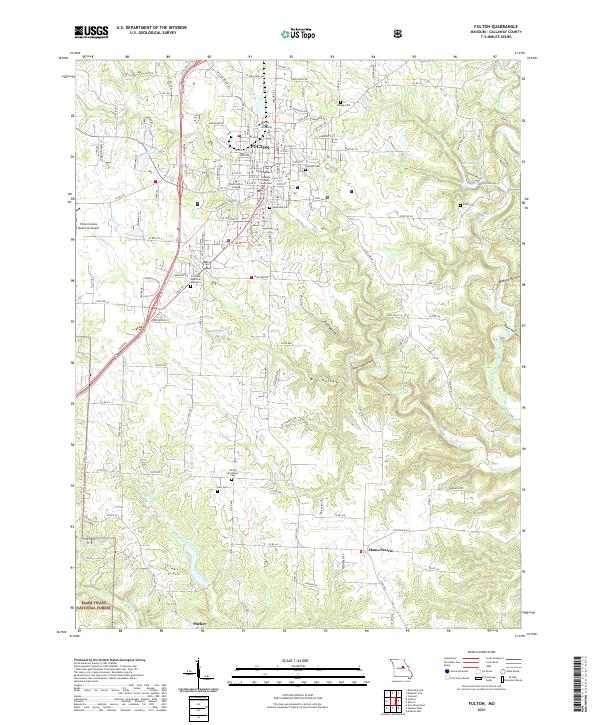 USGS Topographic Map – Fulton
