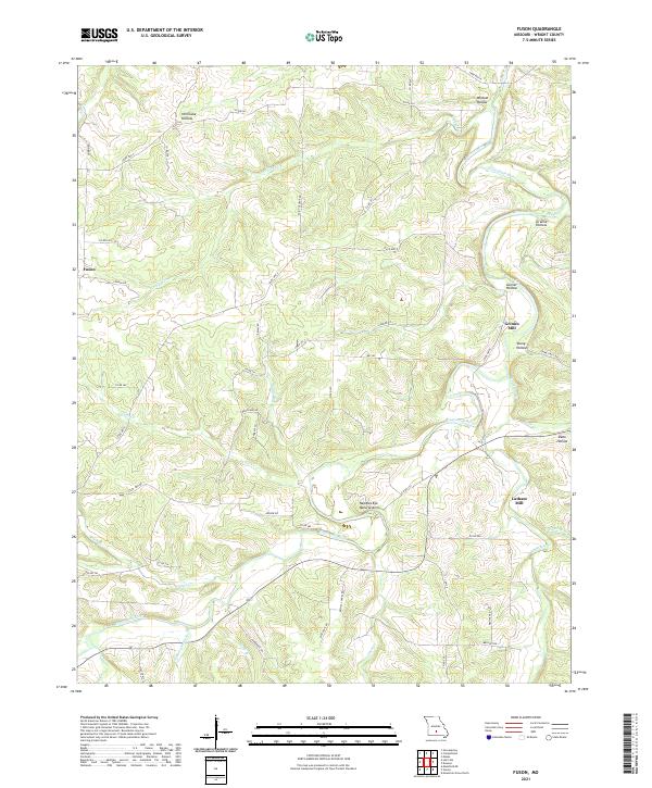 USGS Topographic Map – Fuson