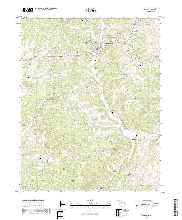 USGS Topographic Map – Gainesville