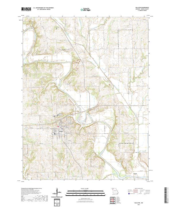 USGS Topographic Map – Gallatin