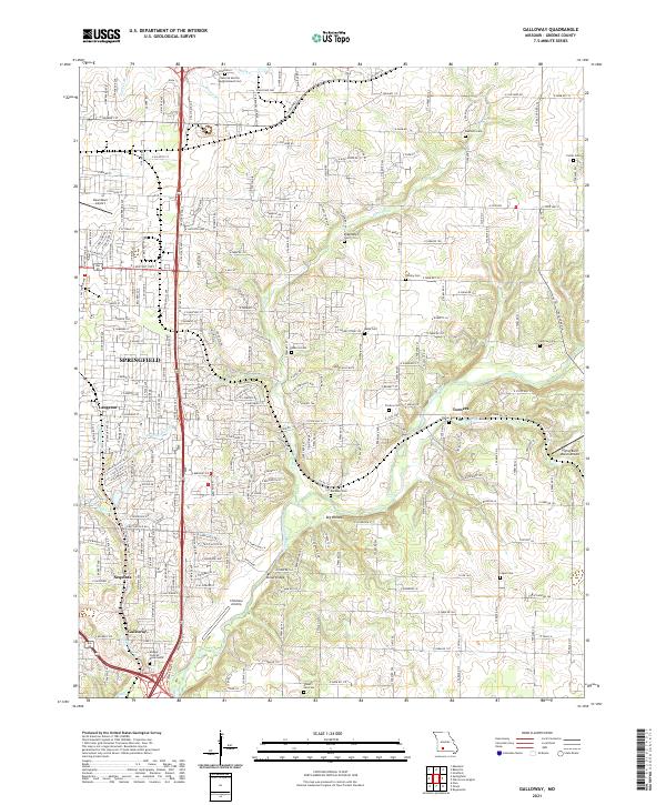 USGS Topographic Map – Galloway
