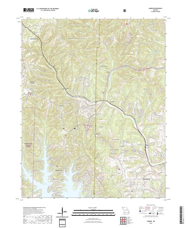 USGS Topographic Map – Garber