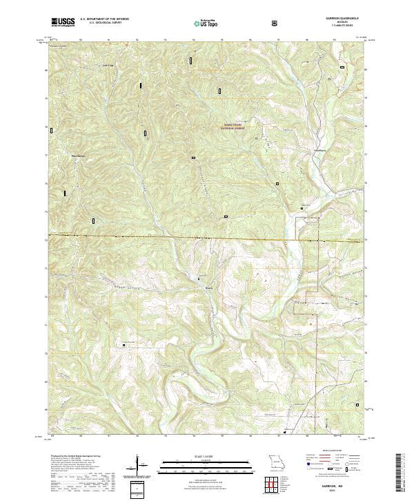 USGS Topographic Map – Garrison
