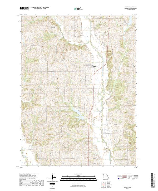 USGS Topographic Map – Gentry