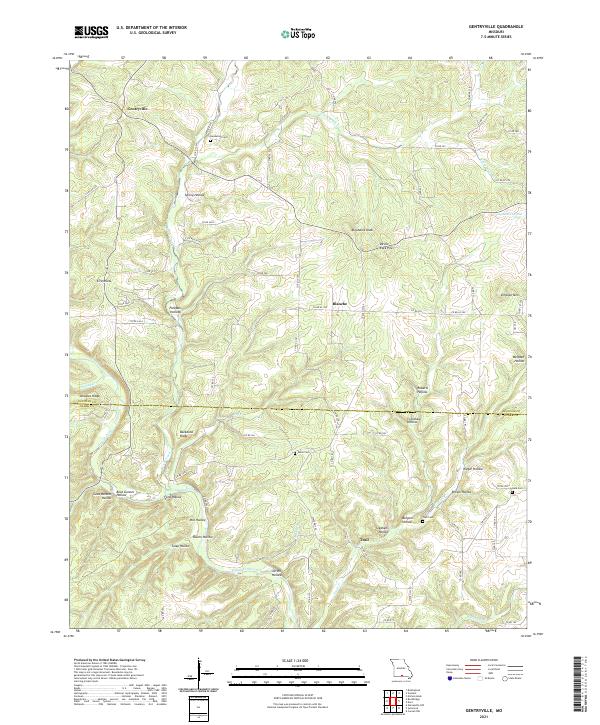 USGS Topographic Map – Gentryville