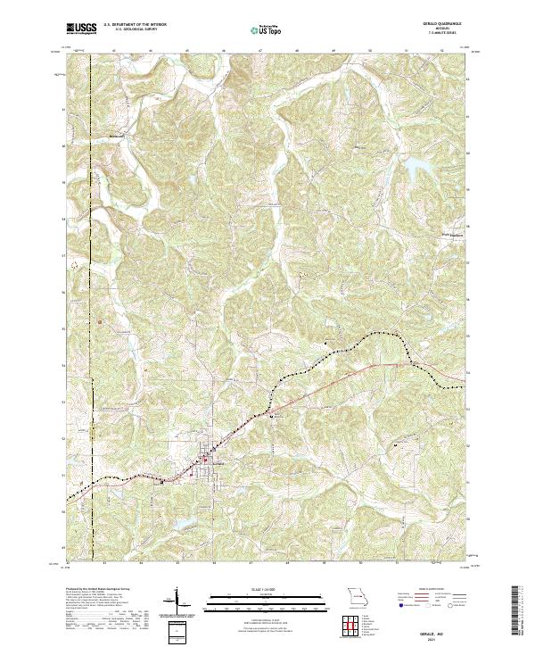 USGS Topographic Map – Gerald