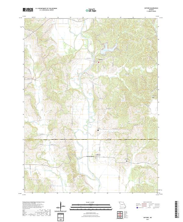 USGS Topographic Map – Gifford