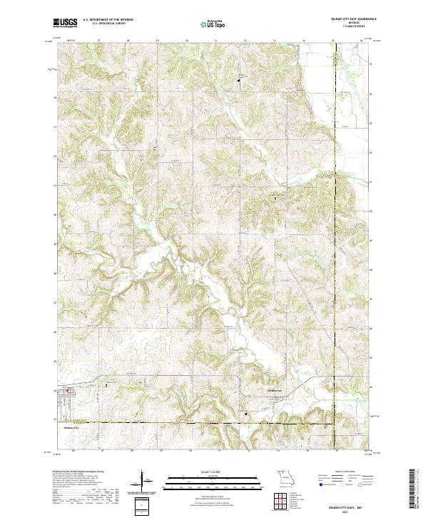 USGS Topographic Map – Gilman City East