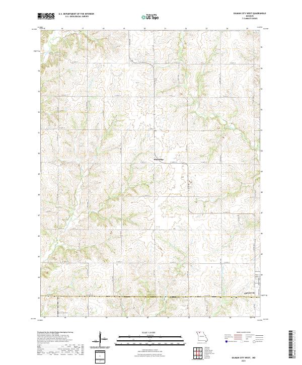 USGS Topographic Map – Gilman City West