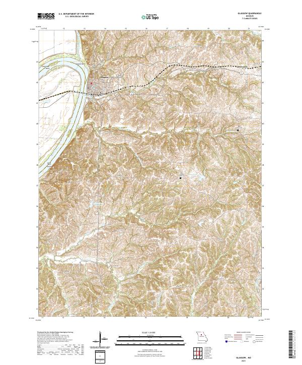 USGS Topographic Map – Glasgow