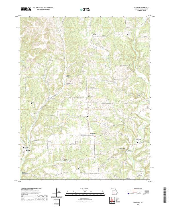 USGS Topographic Map – Goodhope