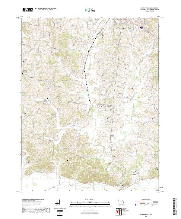 USGS Topographic Map – Gordonville