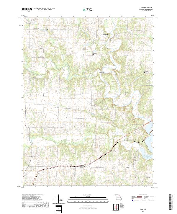 USGS Topographic Map – Goss