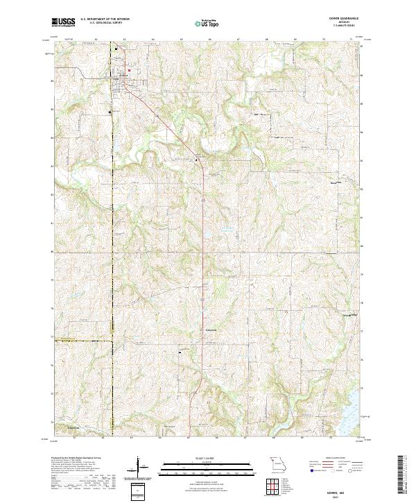 USGS Topographic Map – Gower