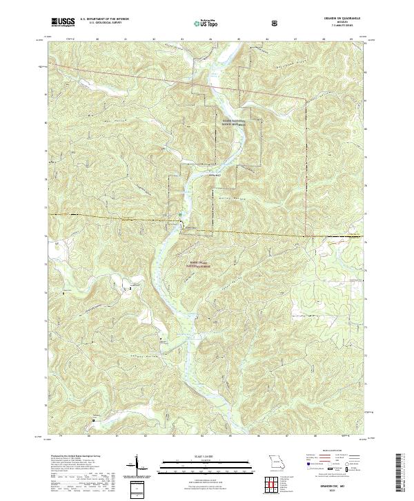 USGS Topographic Map – Grandin SW