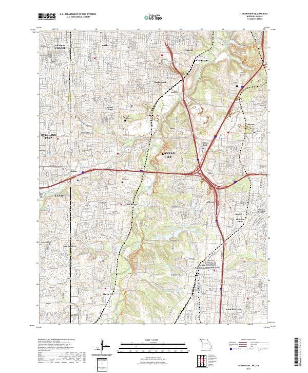 USGS Topographic Map – Grandview