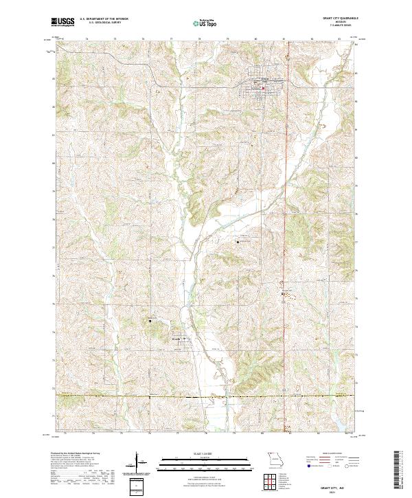 USGS Topographic Map – Grant City
