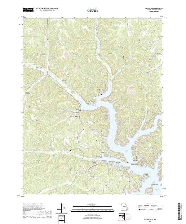 USGS Topographic Map – Gravois Mills