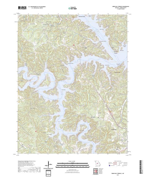 USGS Topographic Map – Green Bay Terrace