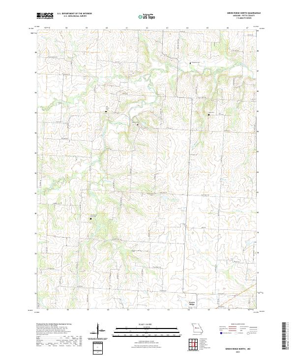 USGS Topographic Map – Green Ridge North