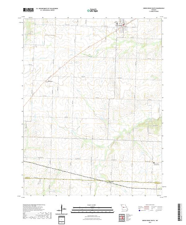 USGS Topographic Map – Green Ridge South