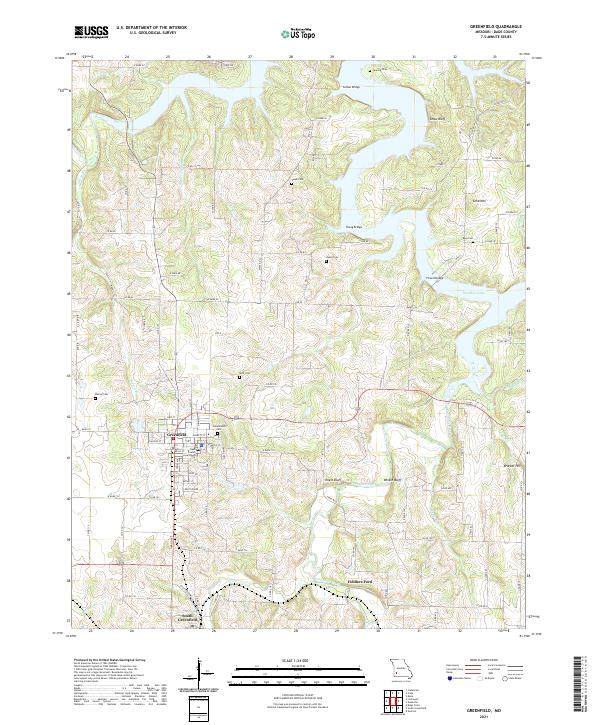 USGS Topographic Map – Greenfield