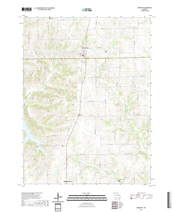 USGS Topographic Map – Greentop