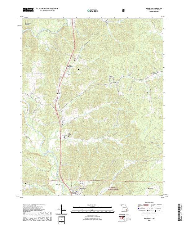 USGS Topographic Map – Greenville