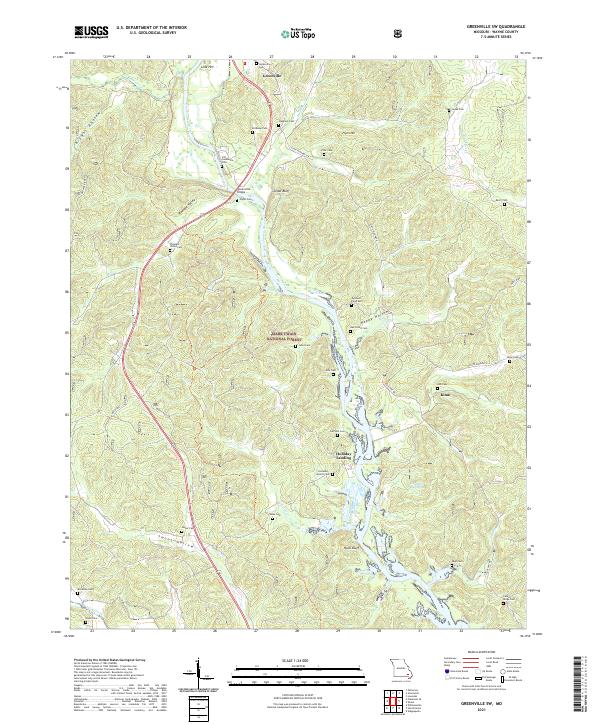 USGS Topographic Map – Greenville SW