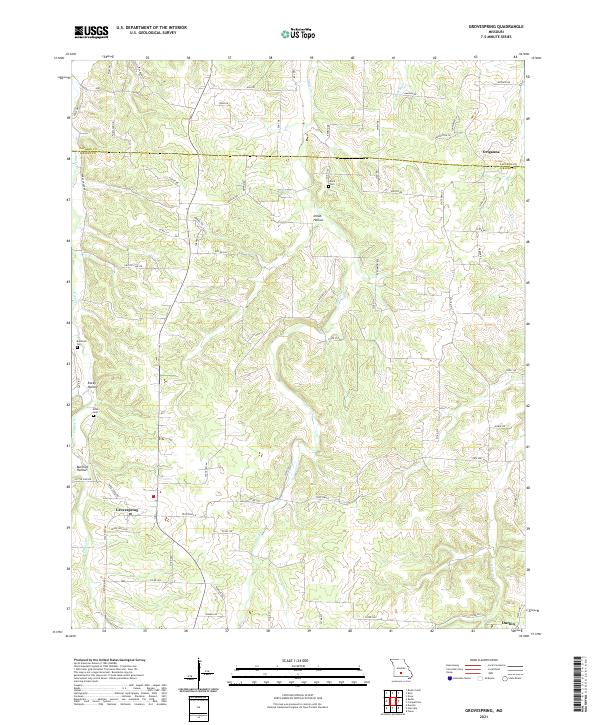 USGS Topographic Map – Grovespring