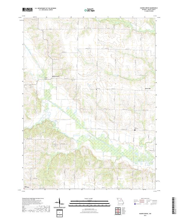 USGS Topographic Map – Hagers Grove
