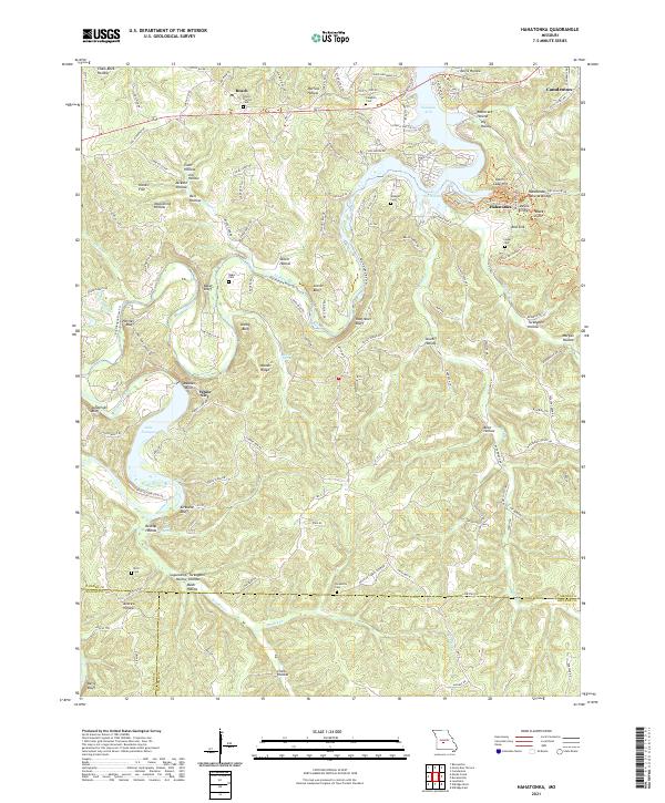 USGS Topographic Map – Hahatonka