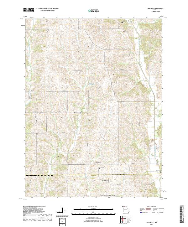 USGS Topographic Map – Half Rock