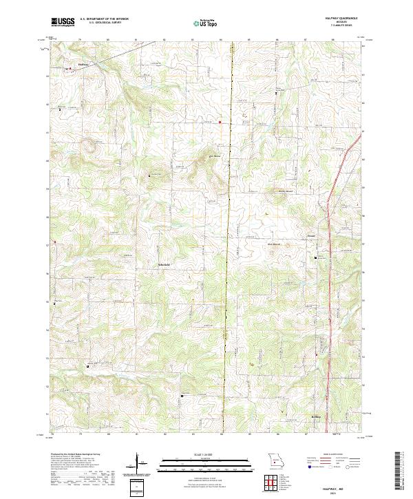 USGS Topographic Map – Halfway