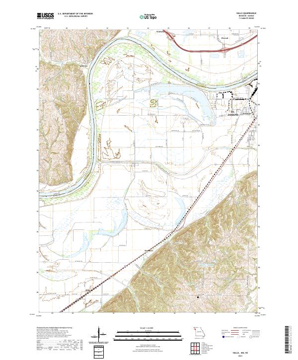USGS Topographic Map – Halls