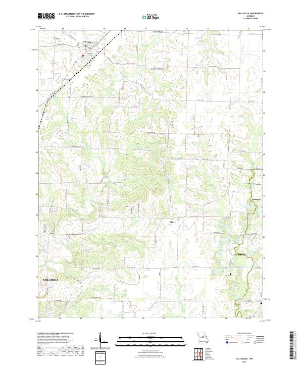 USGS Topographic Map – Hallsville
