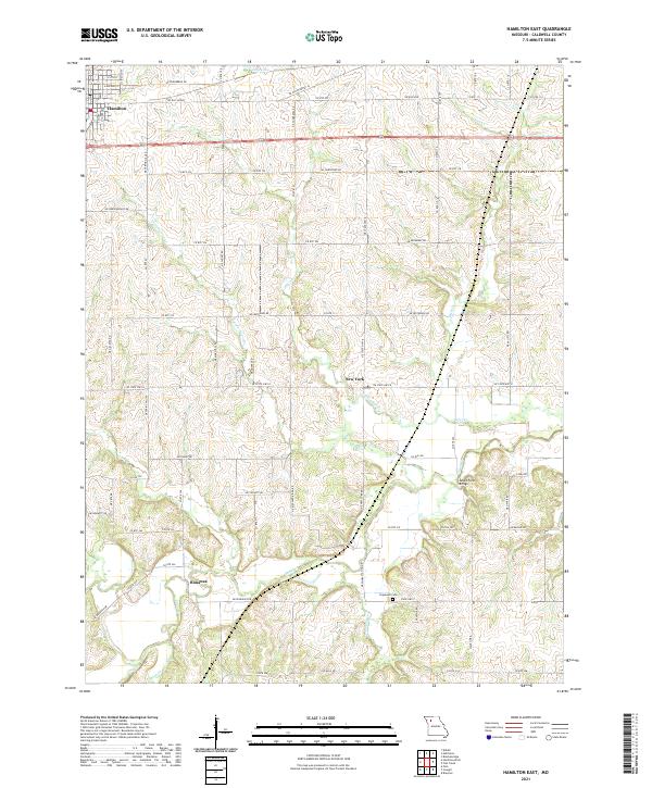 USGS Topographic Map – Hamilton East