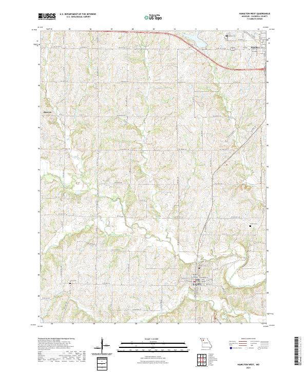 USGS Topographic Map – Hamilton West