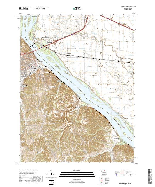USGS Topographic Map – Hannibal East