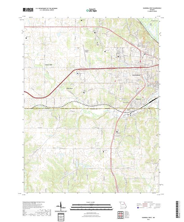 USGS Topographic Map – Hannibal West